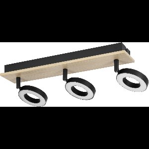 EGLO Rielves Spot - LED - 40 cm - Bruin|Zwart|Wit