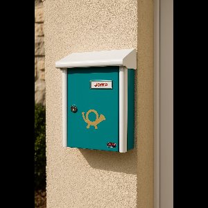 JOMA Wandbrievenbus Garden-52 – Klassiek Groen/Wit (29 × 38 × 9 cm)