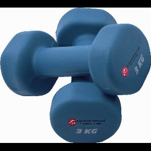 Dumbbell set 6 kg – halterset 2x3 kg | duurzaam ijzer en antislip coating | handgewicht voor thuis workouts en krachttraining | compact en sterk | afmetingen 27x9x9 cm