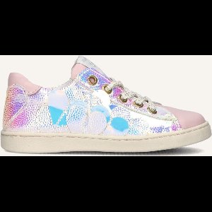 Jochie & Freaks Coco Lage sneakers - Leren Sneaker - Meisjes - Roze - Maat 25
