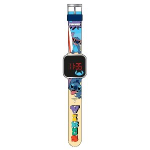 Disney Lilo & Stitch LED Kinderhorloge – Digitaal LED-display – Siliconen Band – Voor Kinderen - Horloge