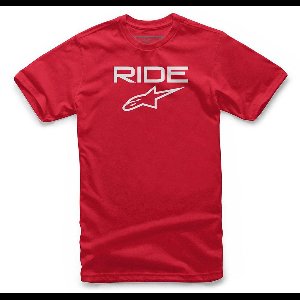 Alpinestars Ride 2.0 T-shirt Met Korte Mouwen Rood 7-8 Years Jongens,Meisjes
