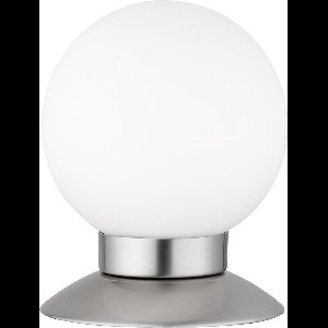 LED Tafellamp - Trion Princy - 3W - Warm Wit 3000K - Dimbaar - Rond - Mat Nikkel - Aluminium