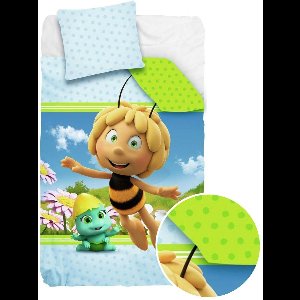 Maya de Bij eenpersoons dekbedovertrek - katoen - 140 x 200 cm