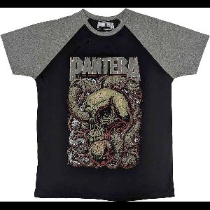 Pantera - Serpent Skull Heren T-shirt - S - Zwart/Grijs