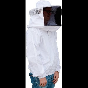 Wespen-Imkerjas met hor.+vert. rits maat L