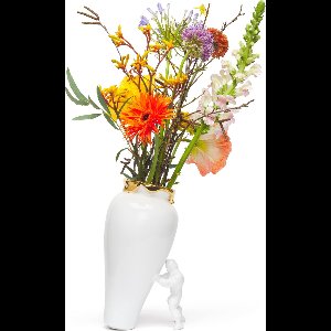 Jasmin Djerzic - My super Hero - Vaas - Wit/Goud - Keramiek