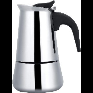 Draagbare roestvrijstalen koffiepot, moka espressomachine, mokkapan, ideaal voor thuis, kamperen en reizen (450 ml)