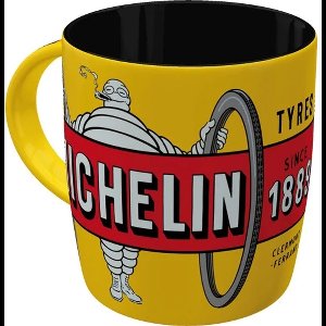 Koffie Mok / Beker - Michelin - Tyres Bibendum Yellow