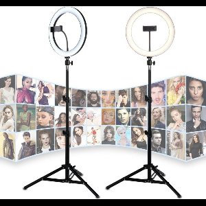 Light Stand Statief 180Cm Voor Fotocamera en Smartphone – Spiegelreflexcamera – Studiolamp Inclusief Telefoonhouder, 360 ° Mini Bal Head - Tripod - Smartphone Statief - Camerastatief - HiCHi®