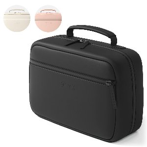 ONYX Toilettas Zwart - Make Up Tasje - Cosmetica Organizer - Slimme Indeling - Beautycase & Make-Up Spiegel - Toiletzak Hangbaar met Haak - Dames en Heren - Maat: M