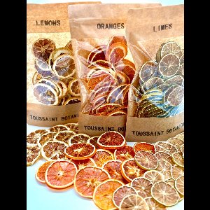 Toussaint Botanicals Premium Citrus Mix - 3x100g Gedroogde Fruit Schijfjes- Noodpakket fruit - Sinaasappel, Citroen & Limoen - 100% Natuurlijk - Cocktail Garnering & Decoratie - Gratis Verzending!