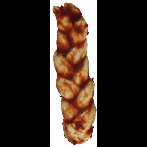 8 stuks collageenvlecht met zalm voor honden 12.5 cm - goed verteerbaar - tandverzorgend 36.5 gr/st =292 gr