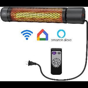 Infrarood heater Ruby low glare 2000Watt Wifi - vermogen instelbaar - binnen en buiten gebruik