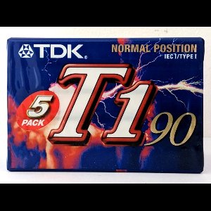 TDK T1 90 cassettebandjes Type-1 5-Pack