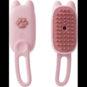 Premium Zelfreinigende Zachte Stoomborstel Voor Katten en Honden Roze- Haarverwijderaar - Kattenborstel op stoom - Hondenborstel op stoom - Kattenkam - Kortharig – Langharig