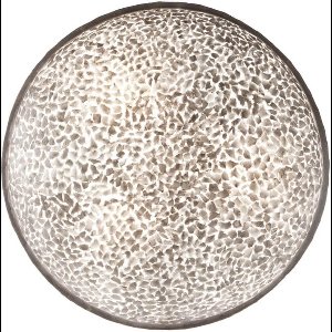 LM-Collection Jordan Wandlamp - Ø60x20cm - E14 - Parelmoer/Wit - Schelpen - muurlamp slaapkamer, muurlamp woonkamer, muurlamp binnen, wandlamp badkamer, wandlamp binnen woonkamer, wandlamp binnen, wandlampen