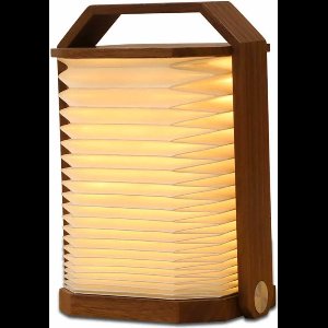 Gingko - Smart Origami Lamp - notenhout