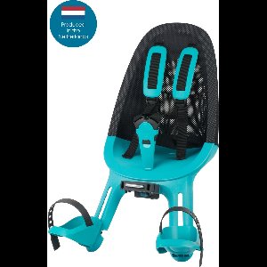 Qibbel Air Fietsstoeltje Voor - Turquoise - Stuurpenbevestiging - Voorzitje - Fietszitje - Stuur