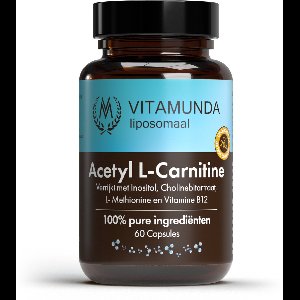 Vitamunda Liposomale acetyl L-Carnitine 60 Vegetarische capsules