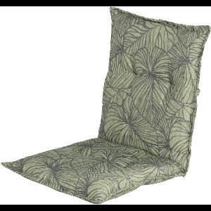 Hartman - Lilly Groen tuinkussen - lage rug - 100x50 cm - Standenstoel- Stoelkussen - SEAQUAL ®