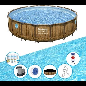 Bestway Zwembad Power Steel Swim Vista - Zwembad Bundel - 488x122 cm