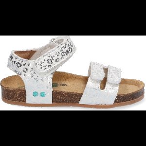 BunniesJR 221409-591 Meisjes Sandalen - Zilver - Leer - Klittenband