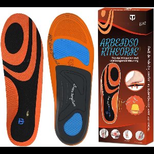 Goodivery® - Afslankzolen - Afslankzolen Vrouwen - Afslank Zolen Akusoli -Inlegzolen voor Mannen en Vrouwen, Anti-Vermoeidheid - Comfortabele Schoeninlegzolen met Gel (XS) (36-38) - 25x9x4cm - Oranje+Zwart