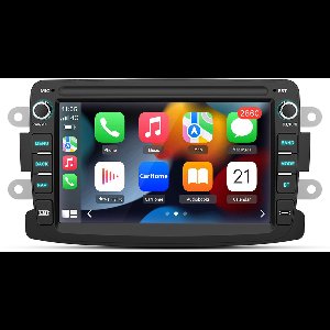 Junsun Quad-Core autoradio voor Renault Dacia - Draadloos CarPlay, Android Auto, Android 15, multimediaspeler, 1GB+32GB