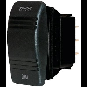 Blue Sea Systems Contura Dimmer Schakelaar Zwart SPDT