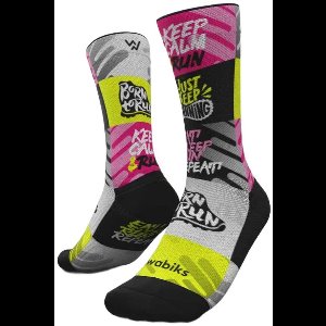 Wabiks Born To Run Crewsokken Veelkleurig EU 35-38 Man,Vrouw