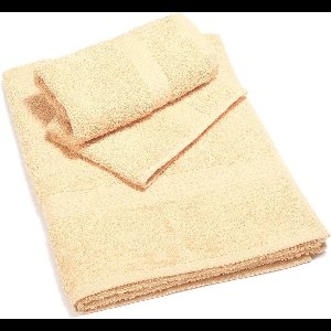 Zacht en Absorberend Gastendoek van Katoen in Vanillekleur