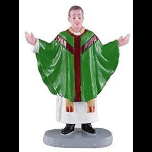 Parochiepriester Figuur voor Kerstdorp