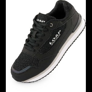 Kindervrijetijdsschoenen loap byrne j zwart-grijs zwart 37