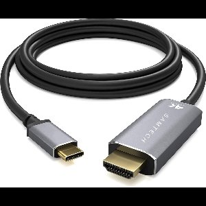 SAMTECH USB C naar HDMI Kabel - HDMI Switch - 4K@30Hz - 1.8 meter - Premium Gold Plated - Aluminium