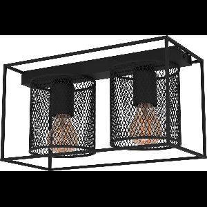 EGLO Catterick Plafondlamp - E27 - 35 cm - Zwart