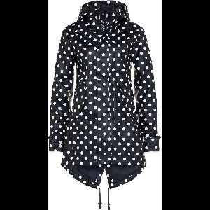 BMS Hafencity Coat -Softskin Marine Mit Weißen Punkten-42