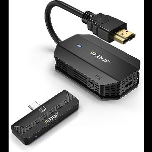 EDUP Wireless HDMI Kit - Draadloze Type-C Zender en HDMI Ontvanger - 1080P @60Hz Video/Audio - Plug & Play - 0.1s Lage Latentie - 30m Bereik - Voor Mobiele Toestellen met Type-C naar Monitor/Projector/HDTV - Dual Band 2.4G/5G