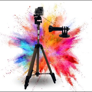 TronicXL 105cm Statief 3-delig geschikt voor DJI, Osmo, GoPro, Hero, Hero+, 3, 4, 5, 6, 7, 8, 9, 10, 11, 12, 13, Session - Action Cam Houder + Tas + Camerastatief – Tripod19