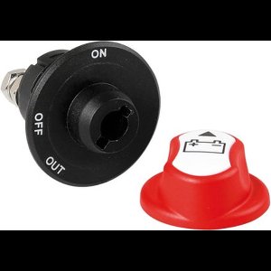 Accu power off schakelaar - 12/32 Volt 100 Ampere max. - gat Ø 29 mm