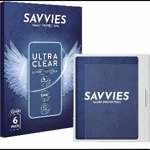 Savvies - Screenprotector voor Boox Go Color 7 White Edition - Folie Beschermfolie transparant 6 Stuks