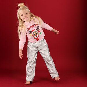 Morethansocks - Kerst trui - Kids - Hoodie - Roze - Maat 140/146 - Kersttrui kinderen - kersttrui jongens - kersttrui meisjes - kerst trui kinderen