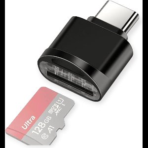 Ninzer Kaartlezer - USB-C Micro SD Cardreader - TF Kaart lezer - Universeel Geschikt voor Smartphone/Tablet/Laptop en Computers - Snelle Overdracht