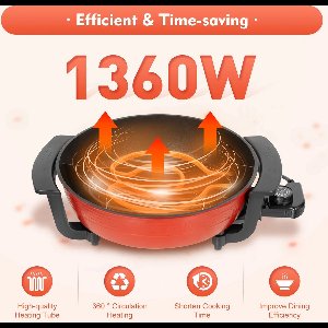 Vostara - Warmhoudschalen - Warmhoudpan Met Deksel Elektrisch - Snackpan - Warmhoud Pan - Electrische Pan - Hapjespannen - Hapjespan Electrisch