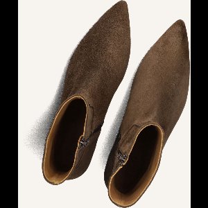Toral Belinda Enkellaarsjes - Enkelboots met rits - Dames - Bruin - Maat 40