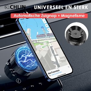CL Chlin Telefoonhouder Auto met Vacuüm Zuignap & Magneet - Magnetische Houder Geschikt voor Dashboard, Raam, Bureau & Keuken - Universeel