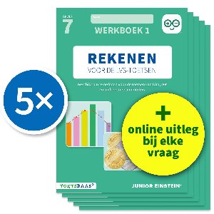 Deel 1 1 - Rekenen voor de LVS-toetsen - Groep 7 - Werkboek 1 - Set van 5