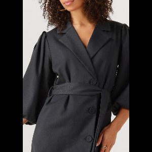 Notre-V Nv-gina Dames - Jurk - Antraciet - Maat 44