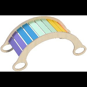 Spordas houten schommel tunnel speelgoed - balans en motoriek.