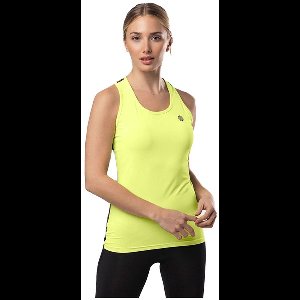 Siroko Core Mouwloos T-shirt Geel,Zwart XL Vrouw